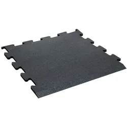 TRENDY SPORT Bodenmatte Rubber Interlocking Flooring Segura 1000 Randstück 1,0 cm schwarz