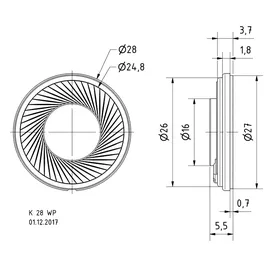 Visaton  K 28 WP - 50 Ohm