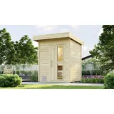 Weka Gartensauna Naantali natur Sparset inkl. 9 kW Ofen BioS