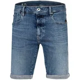 G-Star Herren Jeansshorts - 3301 Slim Short , Stretch Denim, Jeans, kurz Blau 32W