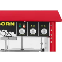 Royal Catering Popcornmaschine Popcornmaker Snack-Automat retro 5 - 6 kg/h (16 l/h) 150 / 180 °C0 rot Fun Kitchen, Rot