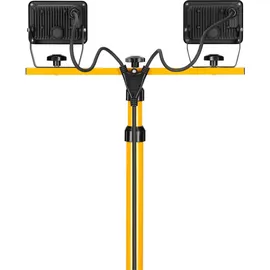 goobay LED-Baustrahler Teleskopstativ, 2 x 20 W mit insgesamt 3400 lm