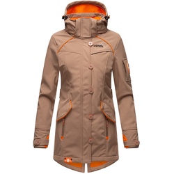 MARIKOO Damen Outdoor Softshell Jacke mit abnehmbarer Kapuze Soulinaa