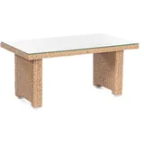 Dining-tisch Residence 140x80x65 Cm Alu/ Pe-kunststoffgeflecht Hyazinthoptik Sonn