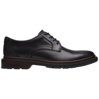 Clarks Herren Burchill Derby, Schwarzes Leder, 42.5 EU