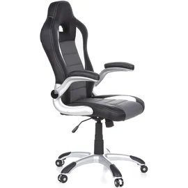 HJH Office GAME SPORT Kunstleder Schwarz/Grau/Weiß