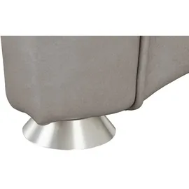 HIMOLLA Relaxsessel 4217 Leder 96 x 109 x 91 cm Grau mit Kopfteil