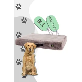 maelson gmbh Hundebett MemoFluff L 100 x 75 cm schwarz