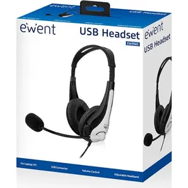 ewent EW3565, Kabelgebunden, Anrufe/Musik, 20 - 20000 Hz, 118 g, Kopfhörer, Schwarz, Weiß - Schwarz/Weiß