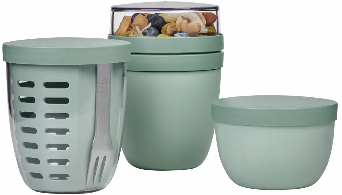 Mepal Snackpot-Set 3-tlg. RANGE Nordic Sage - B/H/T ca. 10.70x15.10x10.70