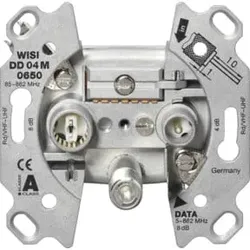 Wisi Multimedia-Stichdose, 5 dB 3-Loch, KDG zert. DD04M0650