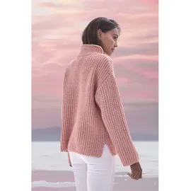 Buffalo Stehkragenpullover Damen rosenholz meliert Gr.32/34