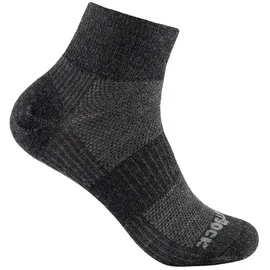 WrightSock Unisex Coolmesh II Merino Quarter schwarz