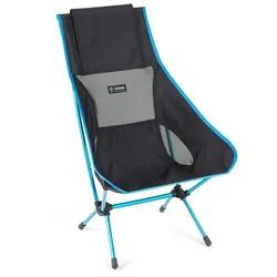 Helinox Campingstuhl Chair Two (hohe Rückenlehne stützt Rücken, Nacken und Schulter) schwarz/blau
