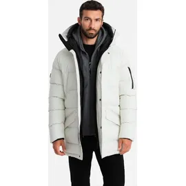 Ombre Clothing Parka für Männer Kenjo weiß S - Weiß - S