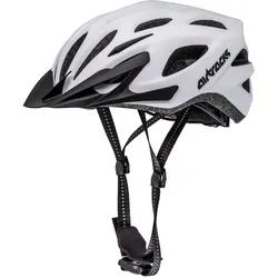 Fahrradhelm Savage KJ-201 Weiss Matt - Herren und Damen SCHWARZ L / XL