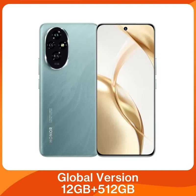 Globale Version HONOR 200 5G Smartphone Snapdragon 7 Gen 3 Android 14 6,7'' AMOLED Display 5200mAh