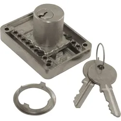 JUNIE Zylinder-Kastenschloss verstellbar 2828 - Zylinder Messing , BN 0104 , BN0104 vernickelt