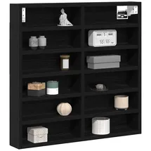 vidaXL Vitrinenschrank Schwarze Eiche 60 X 8.5 X 58 Cm Holzwerkstoff