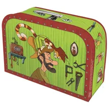 Trötsch Verlag Pettersson und Findus Kinderkoffer klein, Pappkoffer, Koffer aus Pappe, Geschenk Verpackung, Gutschein Verpackung,Spielkoffer, Metallgriff und Metallhenkel, Reisekoffer Kinder