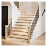 vidaXL Treppenstufen 2 Stk. 120x25x2 cm Massivholz Eiche
