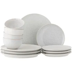 Bloomingville - Addison Geschirr Dinner-Set, weiß (12-tlg.)