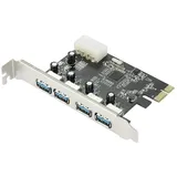 Renkforce 4 Port USB 3.2 Gen 1 Controllerkarte USB-A PCIe