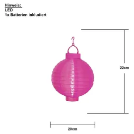 Star Trading Wegeleuchte Kunststoff 30 x 20 cm inkl. Akku pink
