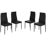 Vicco Esszimmerstuhl Grand, Schwarz, 42.5 x 48 cm, 4er Set