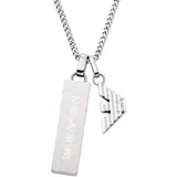 Emporio Armani Kette EAGLE LOGO Edelstahl Silber