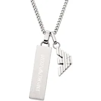 Emporio Armani Kette EAGLE LOGO Edelstahl Silber