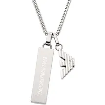 Emporio Armani Kette EAGLE LOGO Edelstahl Silber
