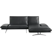 KOINOR Ecksofa Echtleder Francis , schwarz , Maße (cm): B: 284 H: 93 T: 159.0