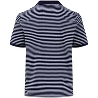 Fynch Hatton Striped Kurzarm-poloshirt - Navy - XL