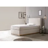 Home Affaire »SHERWOOD Hotelbett, Polsterbett«, Hochwertiger Cord,weiche Velours-Struktur, mit Topper, Eiche