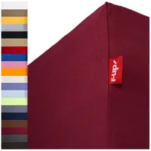 r-up Spannbettlaken Baumwolle-Elasthan 120 x 200 - 130 x 220 cm Bordeauxrot