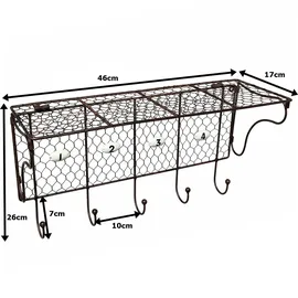 Ambiente Haus Wandregal onesize Antikbraun