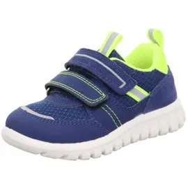 superfit SPORT7 Mini Sneaker, BLAU/GELB 8010, 25 EU