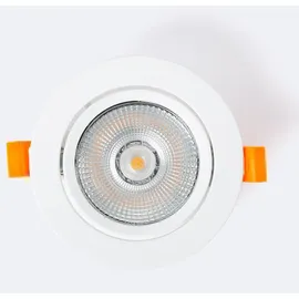 LEDKIA Einbaustrahler 10W rund weiß Aluminium