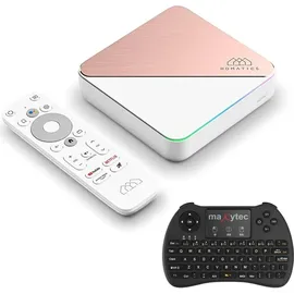 Homatics Box R 4K Plus Android TV Mediaplayer mit Android Tastatur (WiFi 6, Sprachfernbedienung)