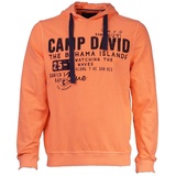 CAMP DAVID Kapuzensweatshirt, mit gefütterter Kapuze, Gr. M, orange, , 15358951-M