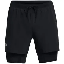 Under Armour Launch 5'' 2in1 Laufshorts Herren 001 black/black/reflective S