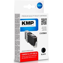 KMP C107BKX kompatibel zu Canon CLI-571XL schwarz 1568