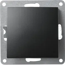 McPower Kreuzschalter McPower FLAIR 250V/10A, UP, matt schwarz