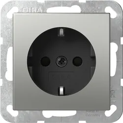 1St. Gira 4188600 SCHUKO-Steckdose 16A 250V, Edelstahl