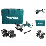 Makita DGA 900 G4KX2 Akku Winkelschleifer 36V ( 2x18V ) 230mm Brushless + 4x Akku 6,0Ah + Ezynut + (230 mm)