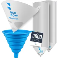Benbow Lacksieb 190μ 1000 Stück - Einweg-Papierfilter mit Nylongewebe