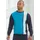 H.I.S. Pyjama Schlafanzug mit breitem Streifen Blau 56/58 (XL)