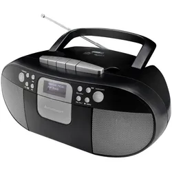 Soundmaster SCD7800SW tragbares Digitalradio CD-Player Kassette Hörbuchfunktion DAB+ UKW-Radio USB-Anschluss Kopfhöreranschluss