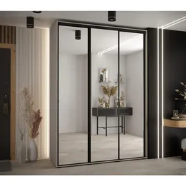 möbel kryspol Schwebetürenschrank Dakota 180 x 235,2 x 45 cm Schwarz